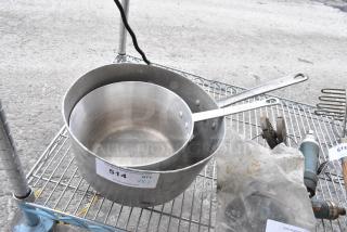 2 Various Metal Sauce Pans. 2 Times Your Bid!