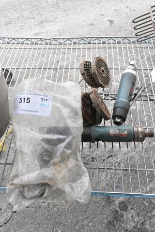 4 Various Items Including GRI INTG3-119-N Magnetic Drive Centrifugal Pump, Meat Grinder Plates. 4 Times Your Bid! Tested and Working!