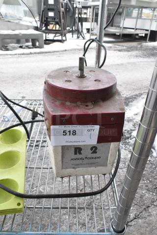 Robot Coupe R2 Metal Commercial Food Processor Base. 120 Volts, 1 Phase. Tested and Does Not Power On