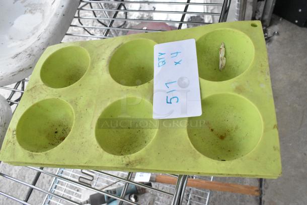 4 Green 6 Well Pan Liner. 4 Times Your Bid! - Image 1 of 3