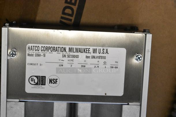 BRAND NEW SCRATCH AND DENT! Hatco GRAH-18 18" Glo-Ray High Wattage Infrared Food Warmer with Toggle Controls. 120 Volts, 1 Phase. - Image 5 of 5