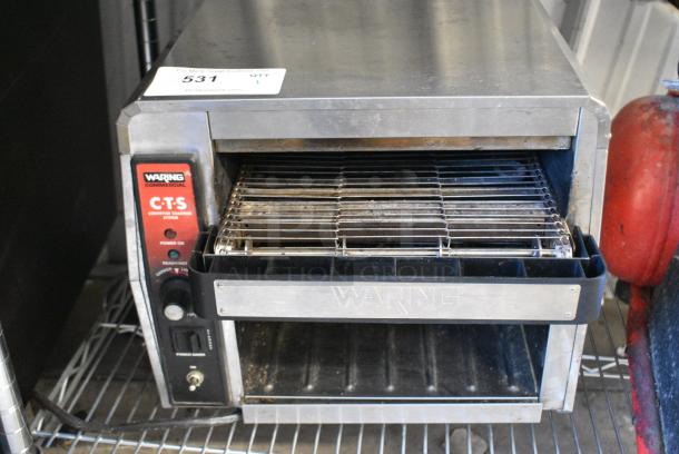 Waring CTS1000 Stainless Steel Commercial Countertop Conveyor Toaster Oven. 120 Volts, 1 Phase. - Image 1 of 5