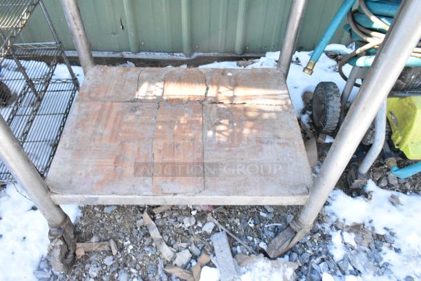 Stainless Steel Table w/ Under Shelf on Commercial Casters. - Image 3 of 5