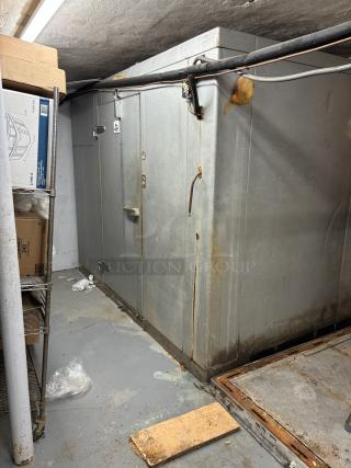 8'x10' Harford Walk In Box w/ Wooden Floor and DL36767GG1 Compressor. Information Provided By The Consignor But Not Verified By PCI Auctions. Picture of the Unit Before Removal Is Included In the Listing.