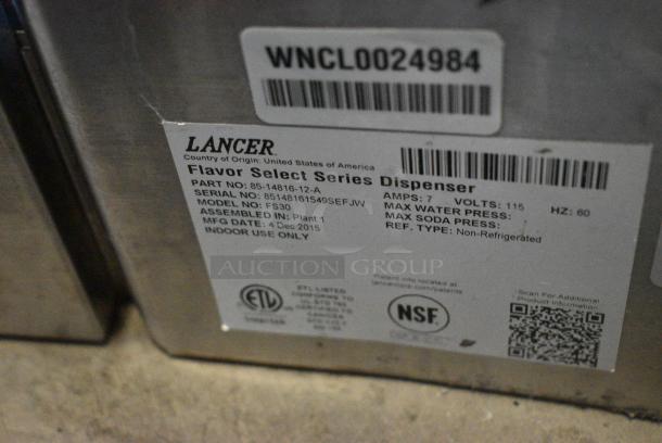 Scotsman C0530MA-1D Stainless Steel Commercial Ice Machine Head on Lancer FS30 Carbonated Beverage Machine and McCann Carbonator. 115 Volts, 1 Phase. - Image 9 of 9