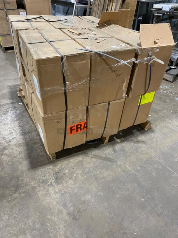 NEW! FULL PALLET! G.E.T. Enterprises Bugambilia Series Commercial Square Latte Resin Coated Salad Bar Bowls! Model: COMP03-LT! ALL NEW IN THE BOX! 12X Your Bid! - Image 2 of 13