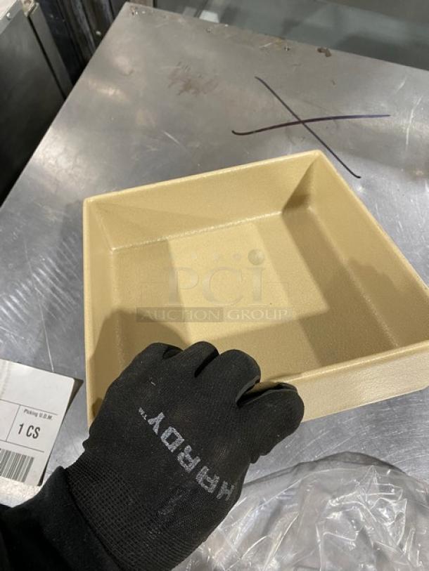 NEW! FULL PALLET! G.E.T. Enterprises Bugambilia Series Commercial Square Latte Resin Coated Salad Bar Bowls! Model: COMP03-LT! ALL NEW IN THE BOX! 12X Your Bid! - Image 13 of 13