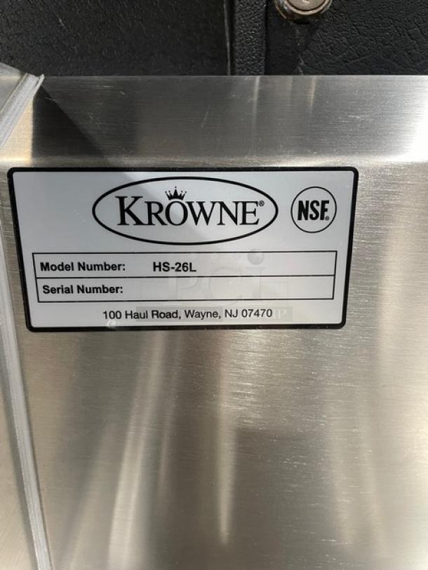 BRAND NEW! IN THE BOX! Krowne Commercial Stainless Steel Wall Mount Hand Washing Sink! With Back & Side Splashes! With Faucet & Water Lines! With Drain Basket! Model: HS-26L! - Image 4 of 9