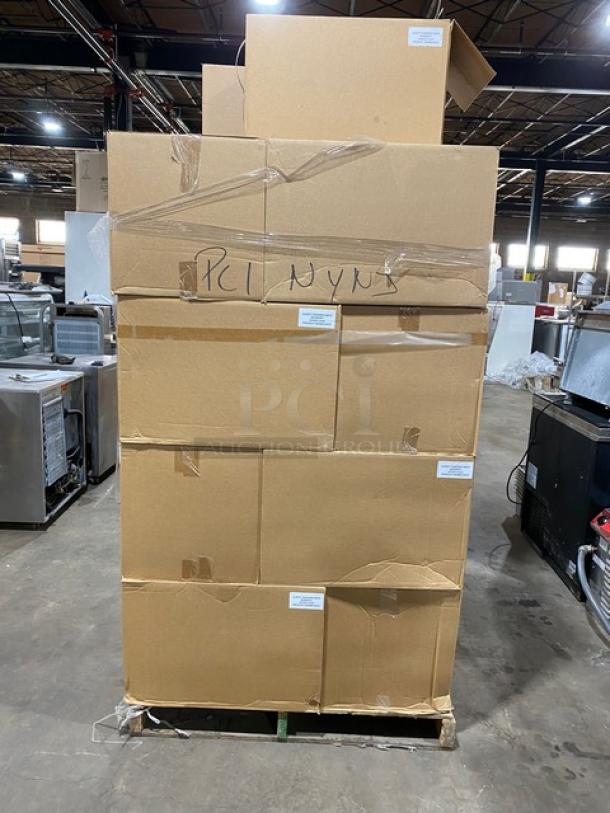 NEW! FULL PALLET! Aurify Make Sandwich Style Commercial Disposable Cardboard Sandwich Boxes! With Inserts! Model: 05MSCBOX! ALL NEW IN THE BOX! 22X Your Bid! - Image 1 of 8