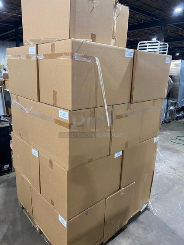 NEW! FULL PALLET! Aurify Make Sandwich Style Commercial Disposable Cardboard Sandwich Boxes! With Inserts! Model: 05MSCBOX! ALL NEW IN THE BOX! 22X Your Bid! - Image 4 of 8