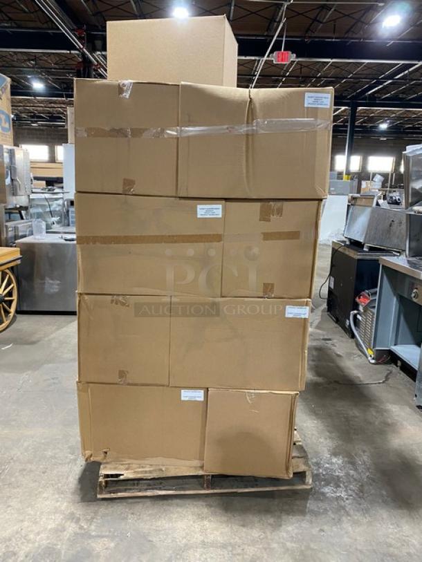 NEW! FULL PALLET! Aurify Make Sandwich Style Commercial Disposable Cardboard Sandwich Boxes! With Inserts! Model: 05MSCBOX! ALL NEW IN THE BOX! 21X Your Bid! - Image 1 of 7