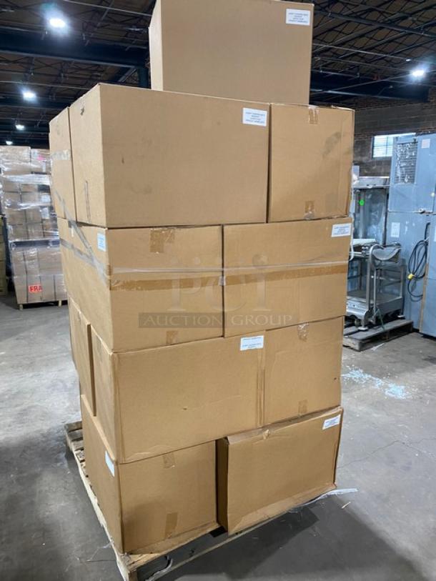 NEW! FULL PALLET! Aurify Make Sandwich Style Commercial Disposable Cardboard Sandwich Boxes! With Inserts! Model: 05MSCBOX! ALL NEW IN THE BOX! 21X Your Bid! - Image 3 of 7
