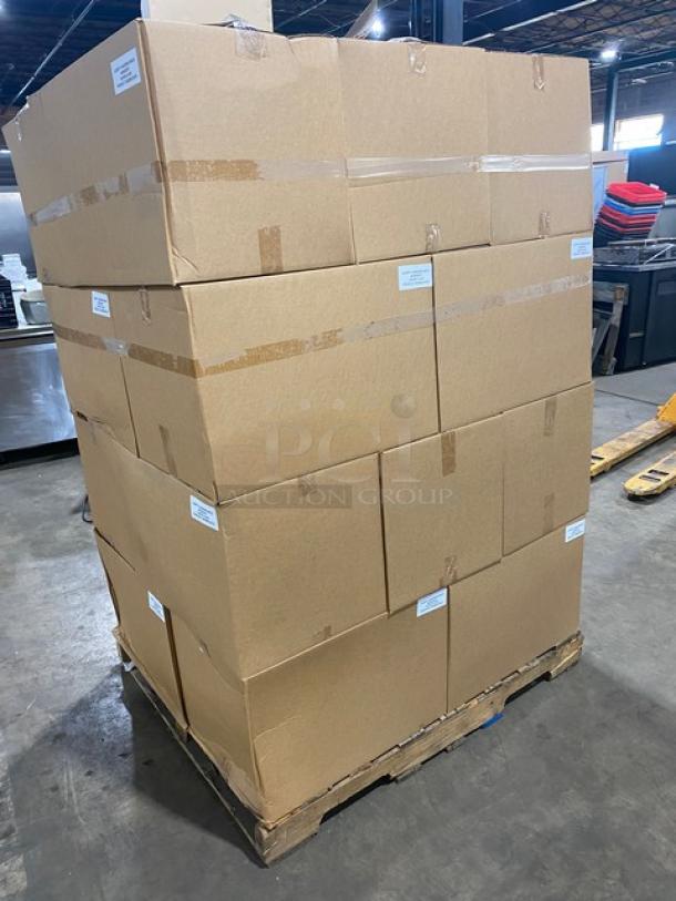 NEW! FULL PALLET! Aurify Make Sandwich Style Commercial Disposable Cardboard Sandwich Boxes! With Inserts! Model: 05MSCBOX! ALL NEW IN THE BOX! 20X Your Bid! - Image 2 of 7