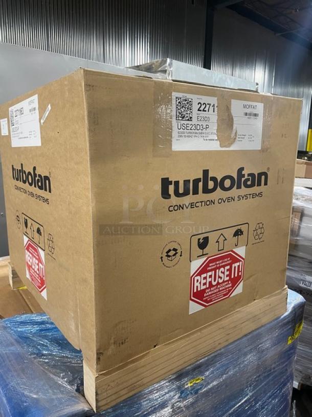BRAND NEW! IN THE BOX! Moffat TurboFan 20D Series Commercial Stainless Steel Electric Powered Half-Size Countertop Convection Oven! With Wire Oven Racks! Model: E23D3 SN: 2271163! 208V 1 Phase! With Legs! - Image 3 of 13