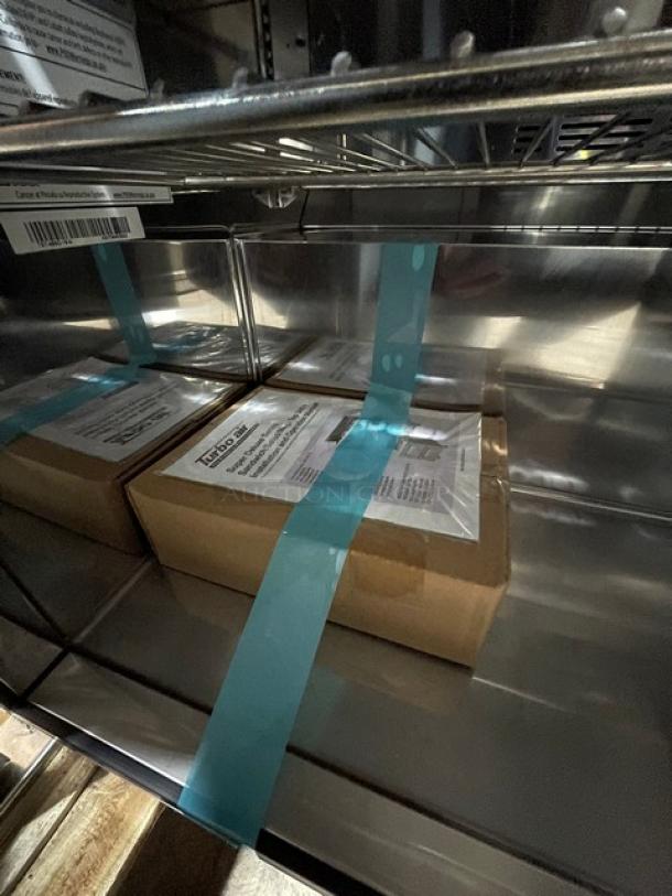 BRAND NEW! IN THE BOX! Turbo Air Super Deluxe Series Commercial Stainless Steel 2 Door Refrigerated Bain Marie Style Mega Top Sald/Sandwich Prep Table! With Chrome Plated Wire Racks! With Full Length Removable Cutting Board! With Clear Polycarbonate Food Pans! Model: TST-48SD-18-N SN: H2VTM4RI9002! 115V 1 Phase! With Casters! - Image 11 of 15