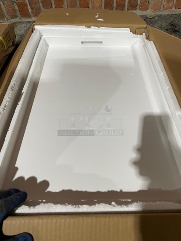 NEW! FULL PALLET! Wescon By Lancaster Commercial Products Commercial White Large Size Lacquered MDF Serving Trays! With Handles! Model: 0911002WHT4! ALL NEW IN THE BOX! 26X Your Bid! - Image 7 of 10