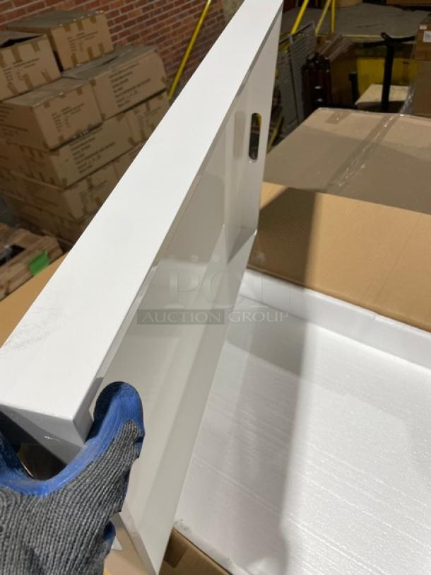 NEW! FULL PALLET! Wescon By Lancaster Commercial Products Commercial White Large Size Lacquered MDF Serving Trays! With Handles! Model: 0911002WHT4! ALL NEW IN THE BOX! 28X Your Bid! - Image 11 of 13