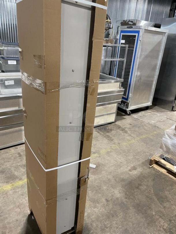 BRAND NEW! IN THE BOX! GSW-USA Commercial Powder Coated Steel 6-Tier Grid Vented Lockers! With Individual Name/Tag Holders! Model: ELS-6DR! On Adjustable Legs! 3X Your Bid! - Image 5 of 11
