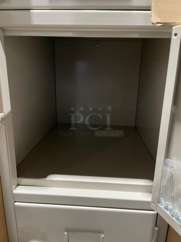 BRAND NEW! IN THE BOX! GSW-USA Commercial Powder Coated Steel 6-Tier Grid Vented Lockers! With Individual Name/Tag Holders! Model: ELS-6DR! On Adjustable Legs! 3X Your Bid! - Image 7 of 11