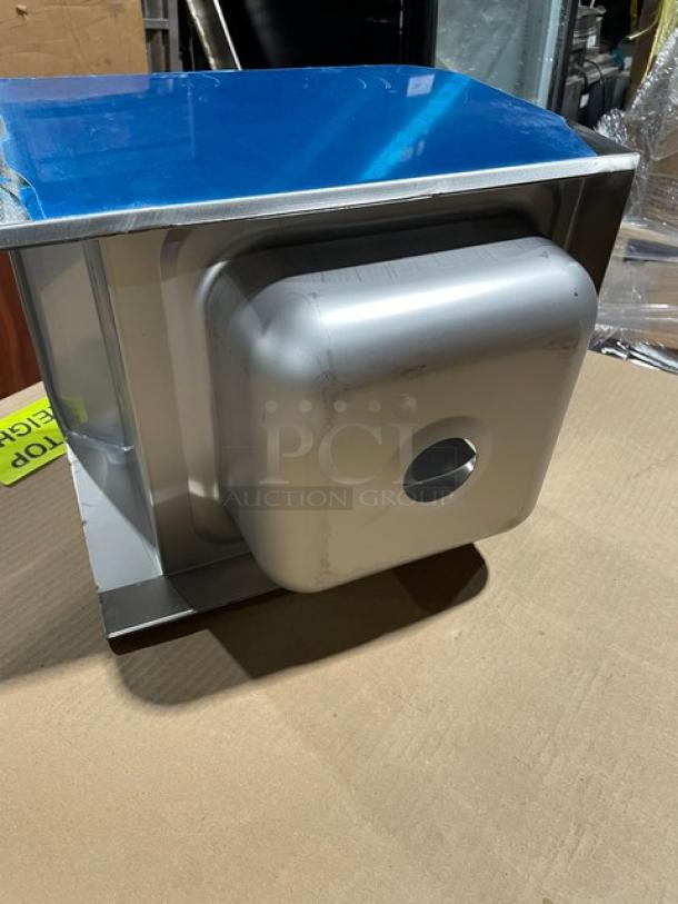 BRAND NEW! IN THE BOX! John Boos Commercial Stainless Steel Wall Mount Pro-Bowl Hand Washing Sink! With Back & Side Splashes! With Faucet Holes! With Basket Drain & Mounting Brackets! Model: PBHS-W-0909-SSLR! - Image 9 of 12