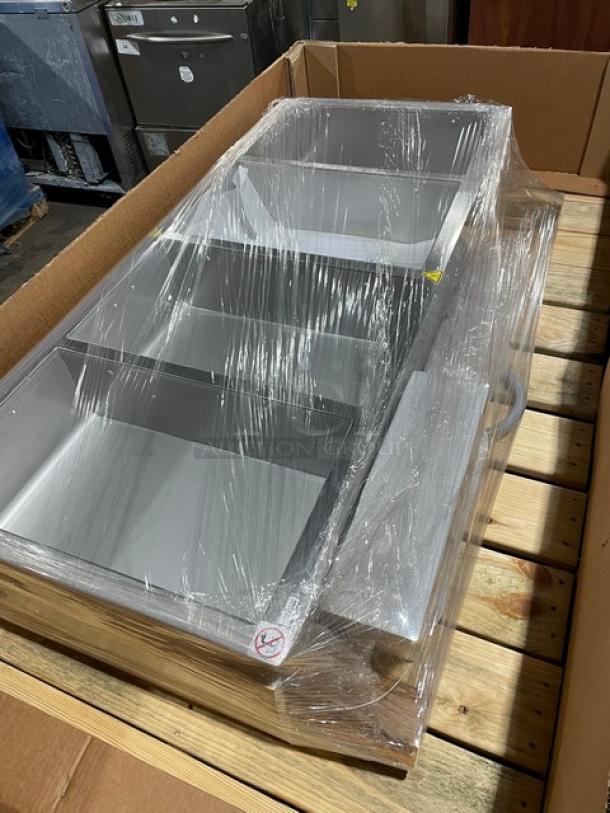BRAND NEW! IN THE BOX! Alto Shaam! 2023! Halo Heat Series Commercial Stainless Steel 4-Pan Drop-In Hot Food Well! With Independent Thermostatic Controls! Model: 400-HWI/D6 SN: 3387325-1! 208-240V 1 Phase! - Image 5 of 10