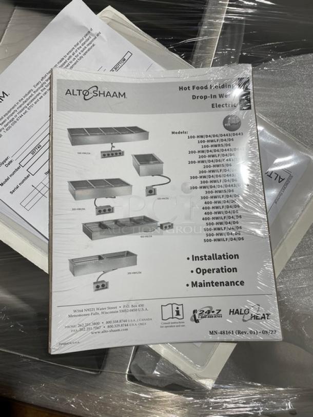 BRAND NEW! IN THE BOX! Alto Shaam! 2023! Halo Heat Series Commercial Stainless Steel 4-Pan Drop-In Hot Food Well! With Independent Thermostatic Controls! Model: 400-HWI/D6 SN: 3387325-2! 208-240V 1 Phase! - Image 7 of 9