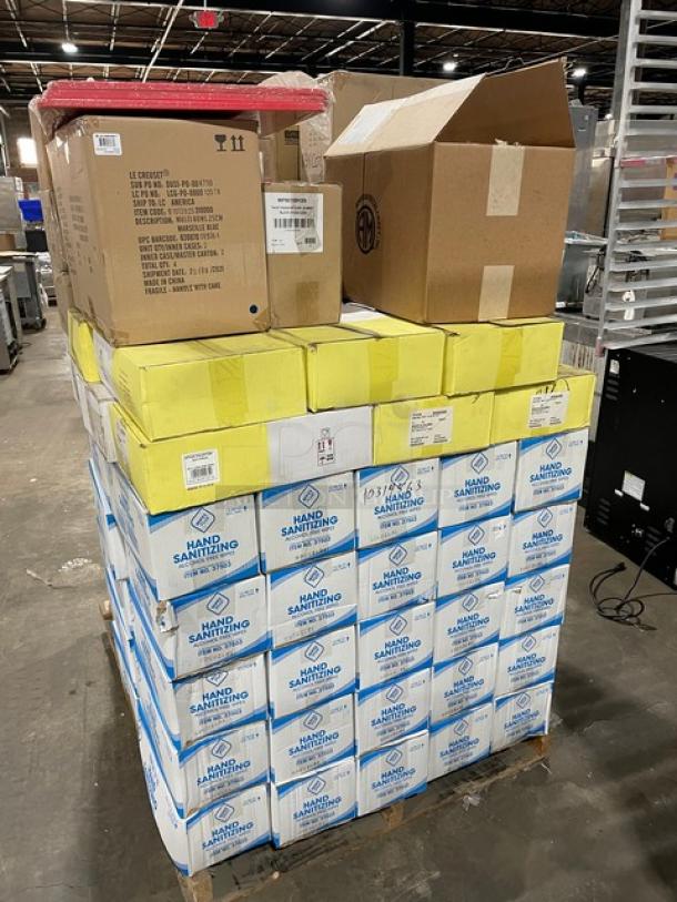 NEW! MIXED PALLET! Tuxton Reno Series Commercial Eggshell White 16 Oz. China Bowls! Model: TRE-060! With Carlisle Epicure Series Commercial White Melamine 8" Dinner Plates! Model: 4380302! With Wipes Plus Commercial Alcohol-Free Hand Sanitizing Wipe Refills! Model: 37503! With Rak Porcelain USA Commercial Rectangular Mini Max 15-3/4" x 4-1/4" Trays! Model: OPRL40! With Carlisle Sparta Spectrum Series Commercial Red Cutting Boards! Model: N10888! With San Jamar Summit Arriba Series Commercial Twist Passive Dispenser! Model: WP9070BKSS! ALL NEW IN THE BOX! 97X Your Bid! - Image 3 of 11