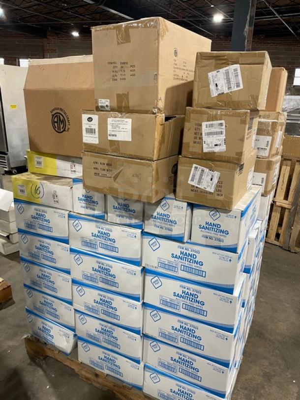 NEW! MIXED PALLET! Tuxton Reno Series Commercial Eggshell White 16 Oz. China Bowls! Model: TRE-060! With Carlisle Epicure Series Commercial White Melamine 8" Dinner Plates! Model: 4380302! With Wipes Plus Commercial Alcohol-Free Hand Sanitizing Wipe Refills! Model: 37503! With Rak Porcelain USA Commercial Rectangular Mini Max 15-3/4" x 4-1/4" Trays! Model: OPRL40! With Carlisle Sparta Spectrum Series Commercial Red Cutting Boards! Model: N10888! With San Jamar Summit Arriba Series Commercial Twist Passive Dispenser! Model: WP9070BKSS! ALL NEW IN THE BOX! 97X Your Bid! - Image 4 of 11