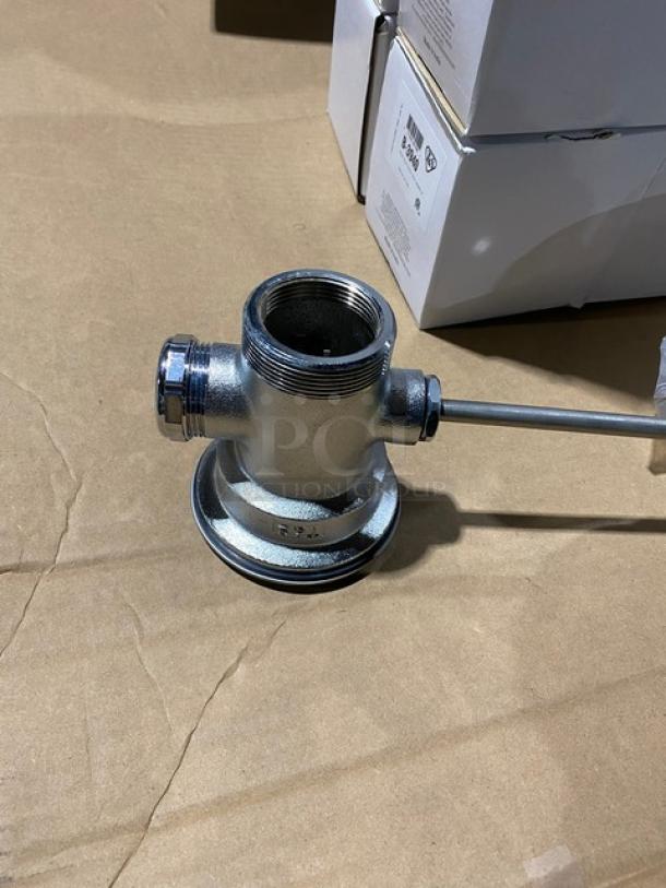 BRAND NEW! IN THE BOX! T & S Brass Commercial Waste Drain Valve! With Twist Handle! Model: B-3940! 2X Your Bid! - Image 8 of 9