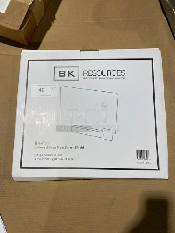 BRAND NEW! IN THE BOX! BK Resources Commercial Stainless Steel Fryer Splash Guard! Model: BK-FSS! - Image 2 of 7