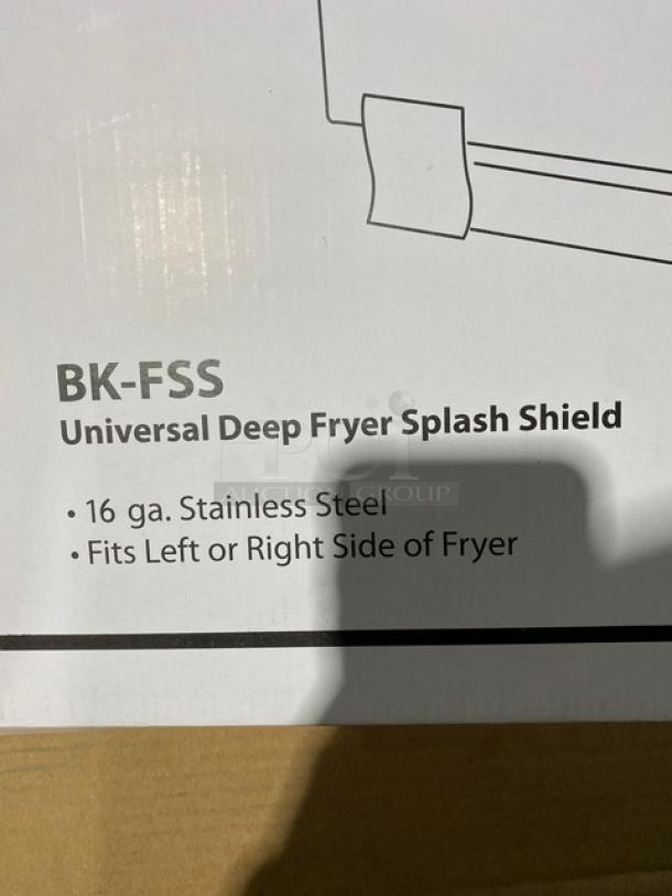 BRAND NEW! IN THE BOX! BK Resources Commercial Stainless Steel Fryer Splash Guard! Model: BK-FSS! - Image 3 of 7