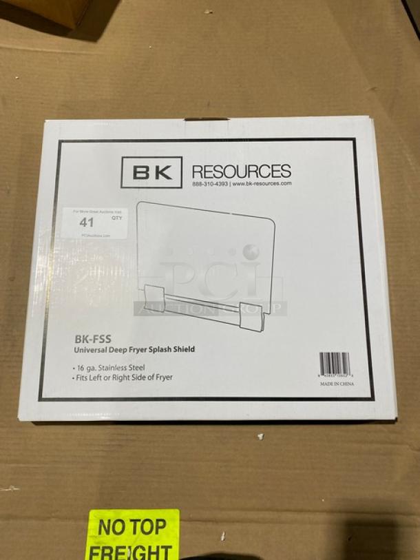 BRAND NEW! IN THE BOX! BK Resources Commercial Stainless Steel Fryer Splash Guard! Model: BK-FSS! - Image 2 of 8