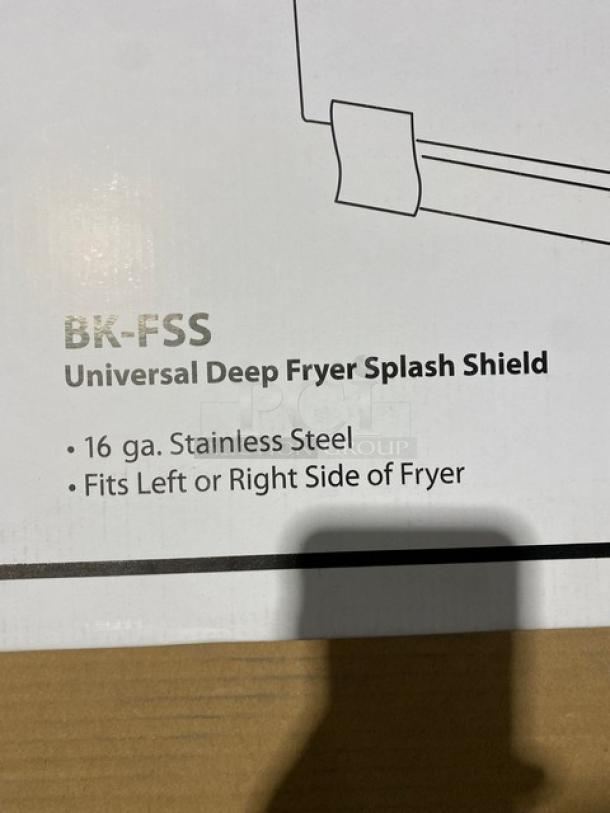 BRAND NEW! IN THE BOX! BK Resources Commercial Stainless Steel Fryer Splash Guard! Model: BK-FSS! - Image 3 of 8