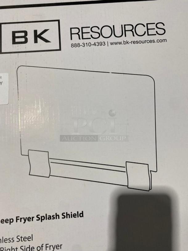 BRAND NEW! IN THE BOX! BK Resources Commercial Stainless Steel Fryer Splash Guard! Model: BK-FSS! - Image 4 of 8