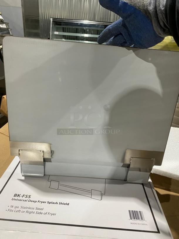 BRAND NEW! IN THE BOX! BK Resources Commercial Stainless Steel Fryer Splash Guard! Model: BK-FSS! - Image 6 of 8