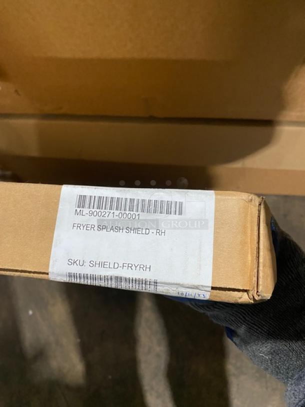 BRAND NEW! IN THE BOX! Vulcan Commercial Stainless-Steel Right-Side Fryer Splash Guard! Model: SHIELD-FRYRH! - Image 3 of 8
