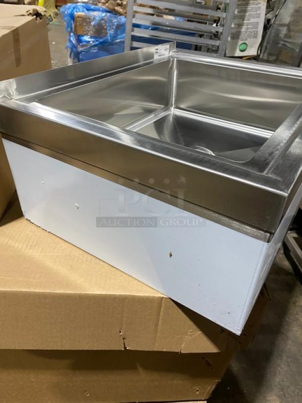 BRAND NEW! IN THE BOX! John Boos Commercial Stainless Steel Floor Mounted Mop Sink! With 20"W x 16" x 6" Deep Compartment! With Basket Drain! Model: PBMS2016-6! - Image 6 of 10