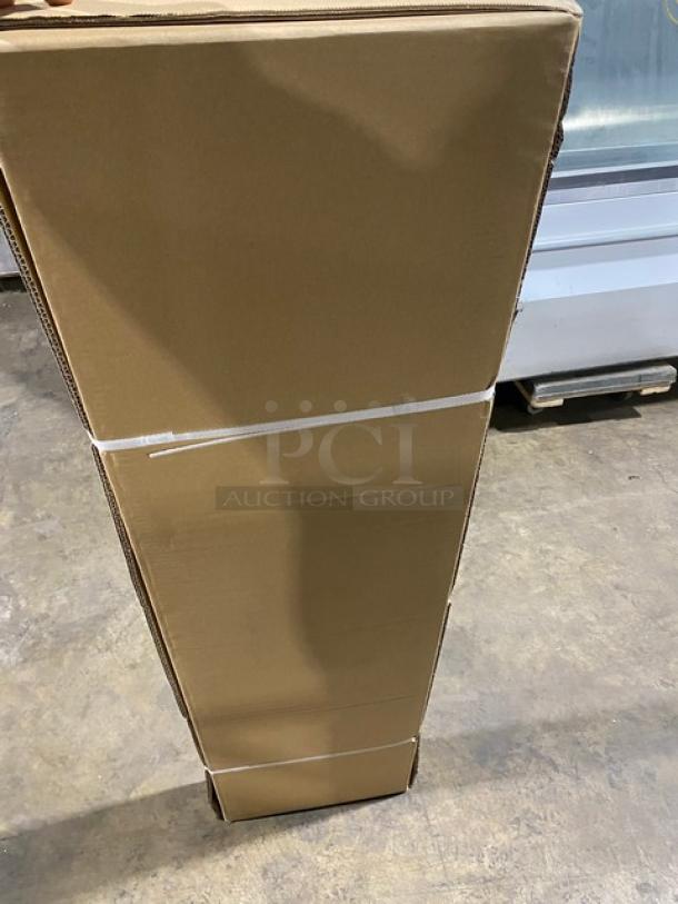 BRAND NEW! IN THE BOX! John Boos Commercial Stainless Steel 48" x 12" Wall-Mount Shelf! With Safety Stallion Front Edge! With 1.5" Turned Up Backsplash! With Support Brackets! Model: EWS8-1248! - Image 4 of 6