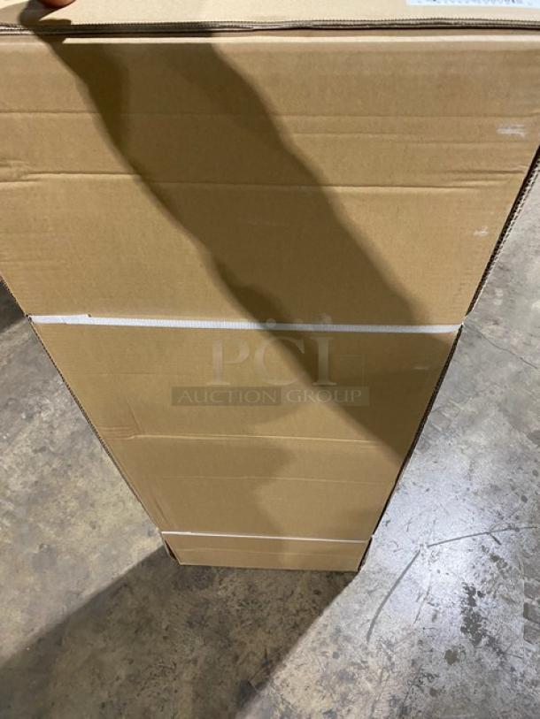 BRAND NEW! IN THE BOX! John Boos Commercial Stainless Steel 48" x 16" Wall-Mount Shelf! With Safety Stallion Front Edge! With 1.5" Turned Up Backsplash! With Support Brackets! Model: EWS8-1648! - Image 6 of 8