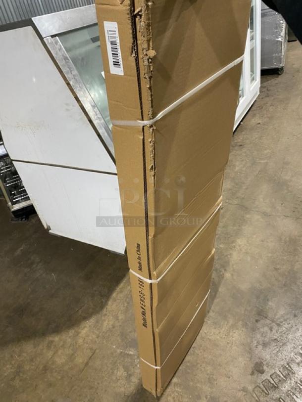 BRAND NEW! IN THE BOX! John Boos Commercial Stainless Steel 60" x 16" Wall-Mount Shelf! With Safety Stallion Front Edge! With 1.5" Turned Up Backsplash! With Support Brackets! Model: EWS8-1660! - Image 7 of 8