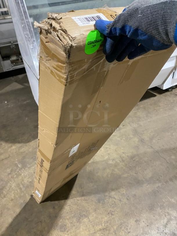 BRAND NEW! IN THE BOX! John Boos Commercial Stainless Steel 60" x 16" Wall-Mount Shelf! With Safety Stallion Front Edge! With 1.5" Turned Up Backsplash! With Support Brackets! Model: EWS8-1660! - Image 5 of 6
