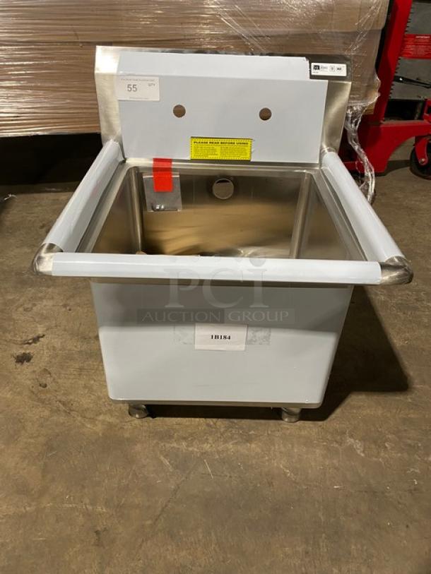 BRAND NEW! John Boos B Series Commercial Stainless Steel 23" One-Compartment Sink! With 10" Boxed Backsplash! With Adjustable Bullet Feet Legs! Model: 1B184! - Image 2 of 10