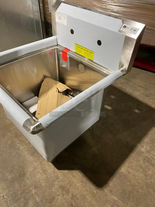 BRAND NEW! John Boos B Series Commercial Stainless Steel 23" One-Compartment Sink! With 10" Boxed Backsplash! With Adjustable Bullet Feet Legs! Model: 1B184! - Image 3 of 10