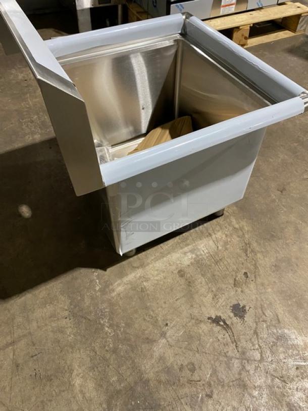 BRAND NEW! John Boos B Series Commercial Stainless Steel 23" One-Compartment Sink! With 10" Boxed Backsplash! With Adjustable Bullet Feet Legs! Model: 1B184! - Image 5 of 10