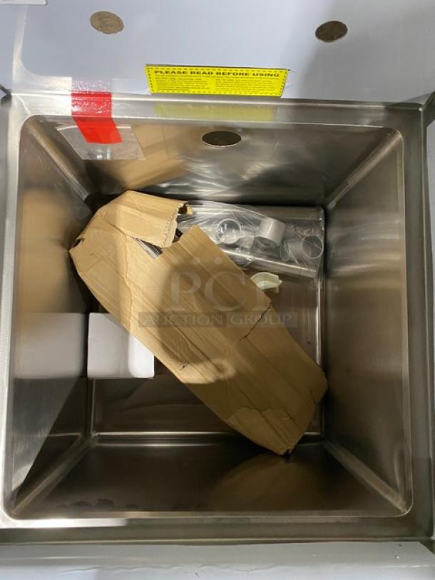 BRAND NEW! John Boos B Series Commercial Stainless Steel 23" One-Compartment Sink! With 10" Boxed Backsplash! With Adjustable Bullet Feet Legs! Model: 1B184! - Image 6 of 10