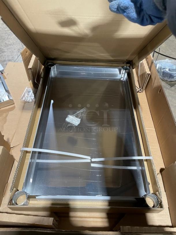 BRAND NEW! IN THE BOX! John Boos Commercial Stainless Steel 36" Flat Worktop Table! With Safety Stallion Front & Rear Edges! With Adjustable Undershelf! Model: ST6-3624SSK! With John Boos Commercial Heavy-Duty Casters Included! Model: CAS01-R! - Image 9 of 9