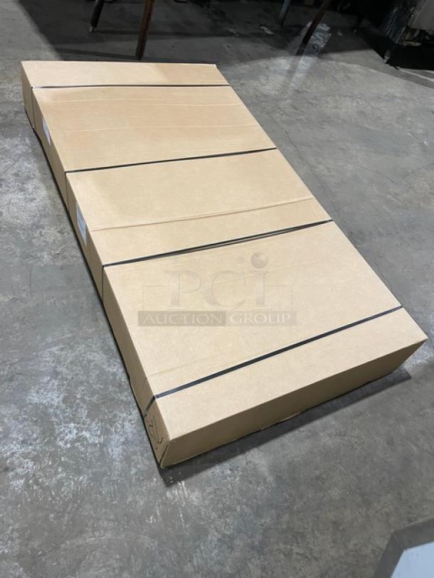 BRAND NEW! IN THE BOX! John Boos Commercial Stainless Steel 60" Flat Worktop Table! With Safety Stallion Front & Rear Edges! With Adjustable Undershelf! Model: ST6-3060SSK! With John Boos Commercial Heavy-Duty Casters! Model: CAS01-R! - Image 3 of 13