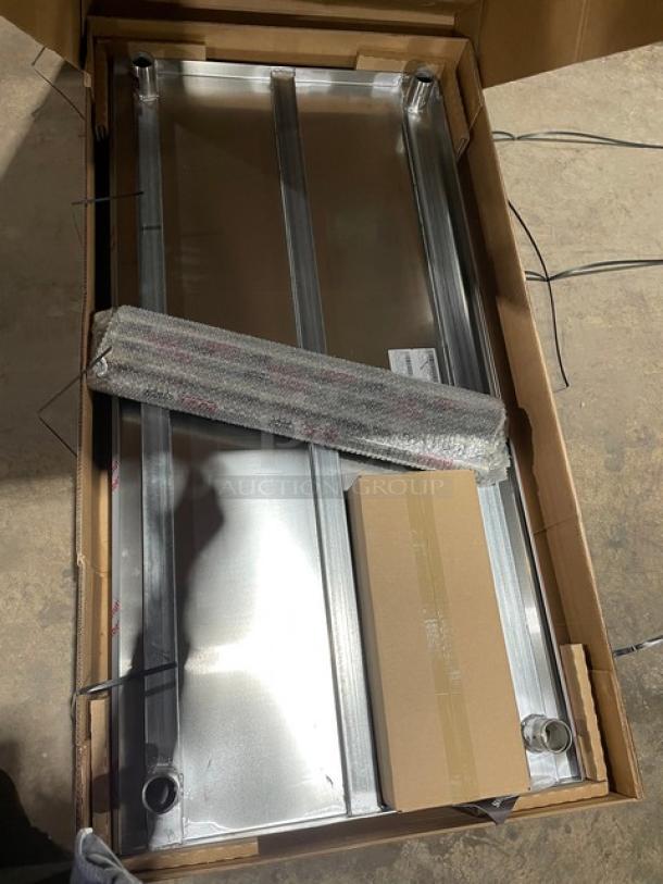 BRAND NEW! IN THE BOX! John Boos Commercial Stainless Steel 60" Flat Worktop Table! With Safety Stallion Front & Rear Edges! With Adjustable Undershelf! Model: ST6-3060SSK! With John Boos Commercial Heavy-Duty Casters! Model: CAS01-R! - Image 7 of 13