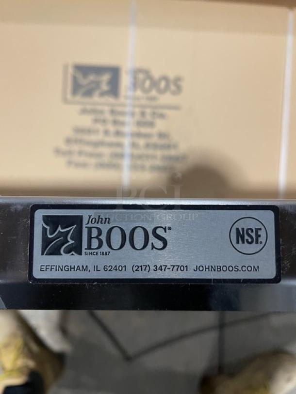 BRAND NEW! IN THE BOX! John Boos Commercial Stainless Steel 60" Flat Worktop Table! With Safety Stallion Front & Rear Edges! With Adjustable Undershelf! Model: ST6-3060SSK! With John Boos Commercial Heavy-Duty Casters! Model: CAS01-R! - Image 13 of 13