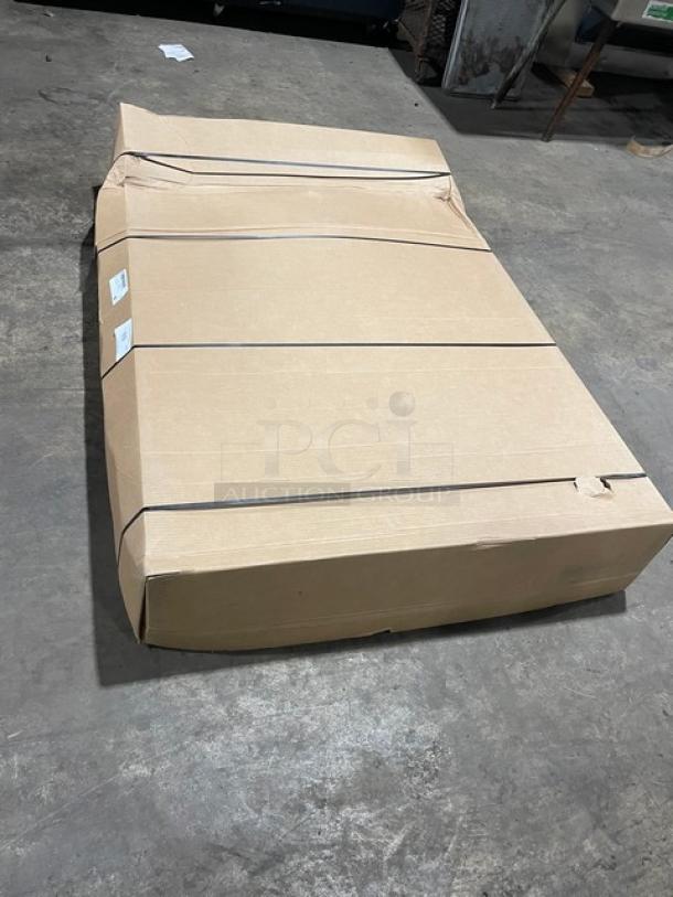 BRAND NEW! IN THE BOX! John Boos Commercial Stainless Steel 60" Worktop Table! With 5" Back Splash! With Safety Stallion Front Edge! With Adjustable Bracing & Bullet Feet Legs! Model: ST6R5-3660SBK! - Image 3 of 8